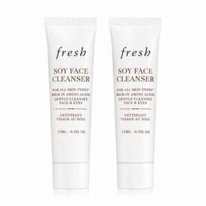 NEW Fresh Soy Face Cleanser Mini Duo Gentle Hydrating Travel Size Set